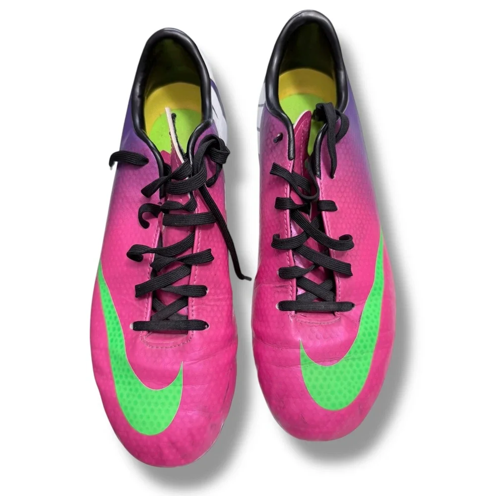 Nike Mercurial Victory VI Dynamic Fit FG Soccer Cleats Pink Purple Kids Youth 6Y